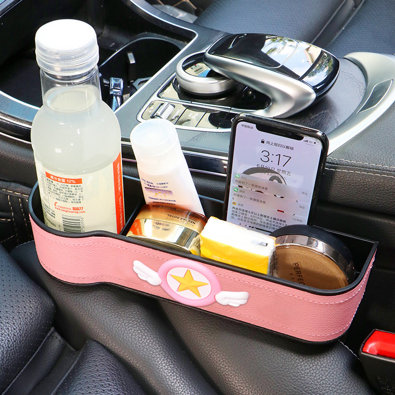 Car seat clip Sewn Containing Box Car Multifunction Gap Storage Box Interior Decoration Supplies Practical Grand Total Woman
