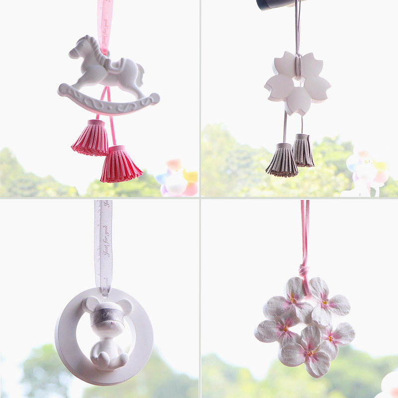Creativity Ins Car Pendant Cute Fragrant lavender Hanging Accessories Car Hanging car rear-view mirror Rearview Mirror Adornment women-Taobao