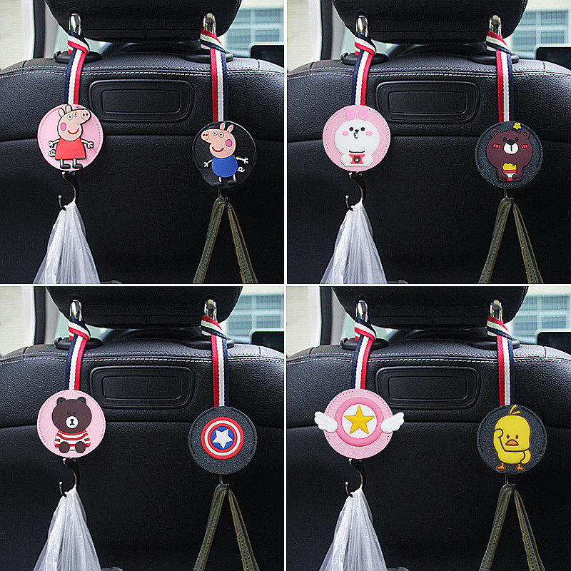 Car hooked rear seat back hook hidden multi-function vehicle car creative cart car car small hook