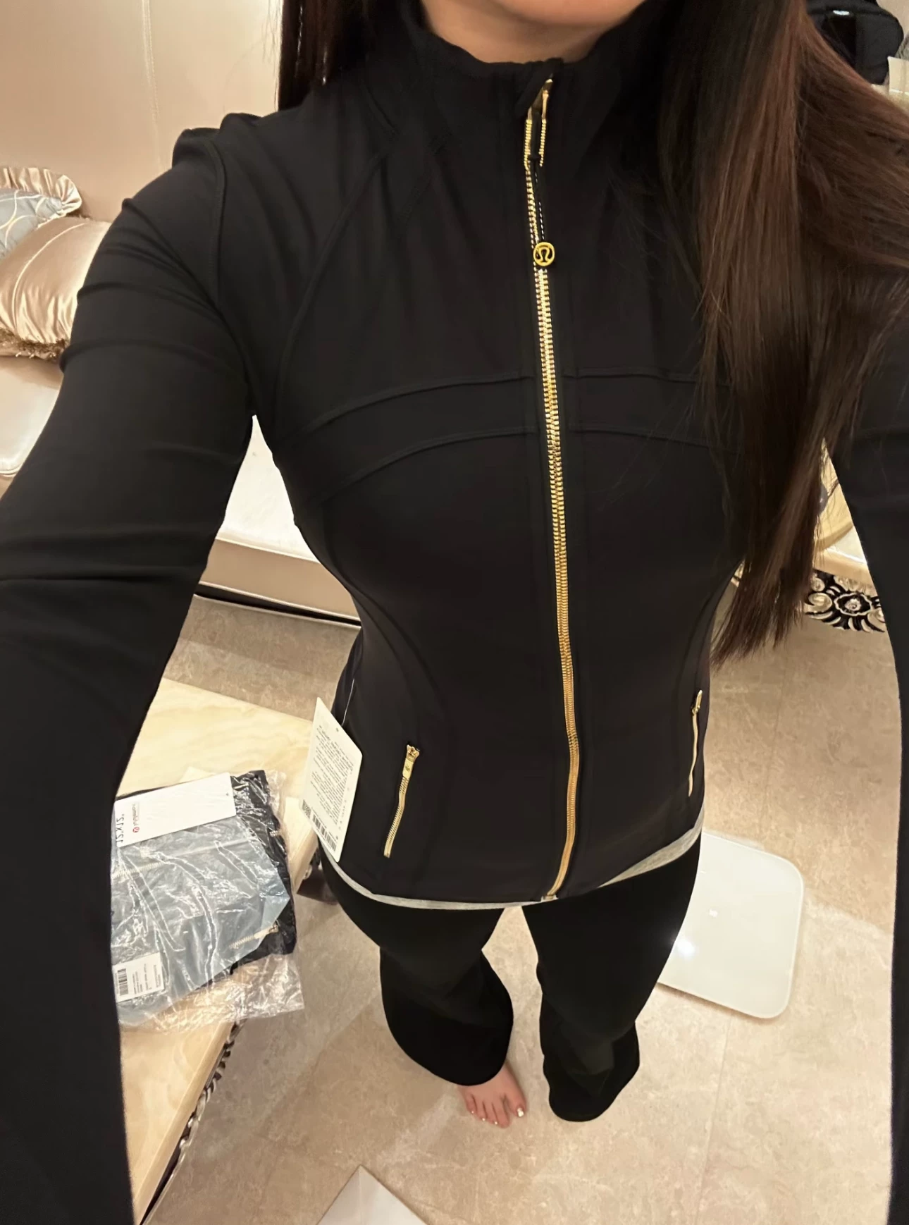 Jacket (Jessie Canada) Lululemon Define Nulu, fitted full-zip long sleeve, multiple colors/sizes