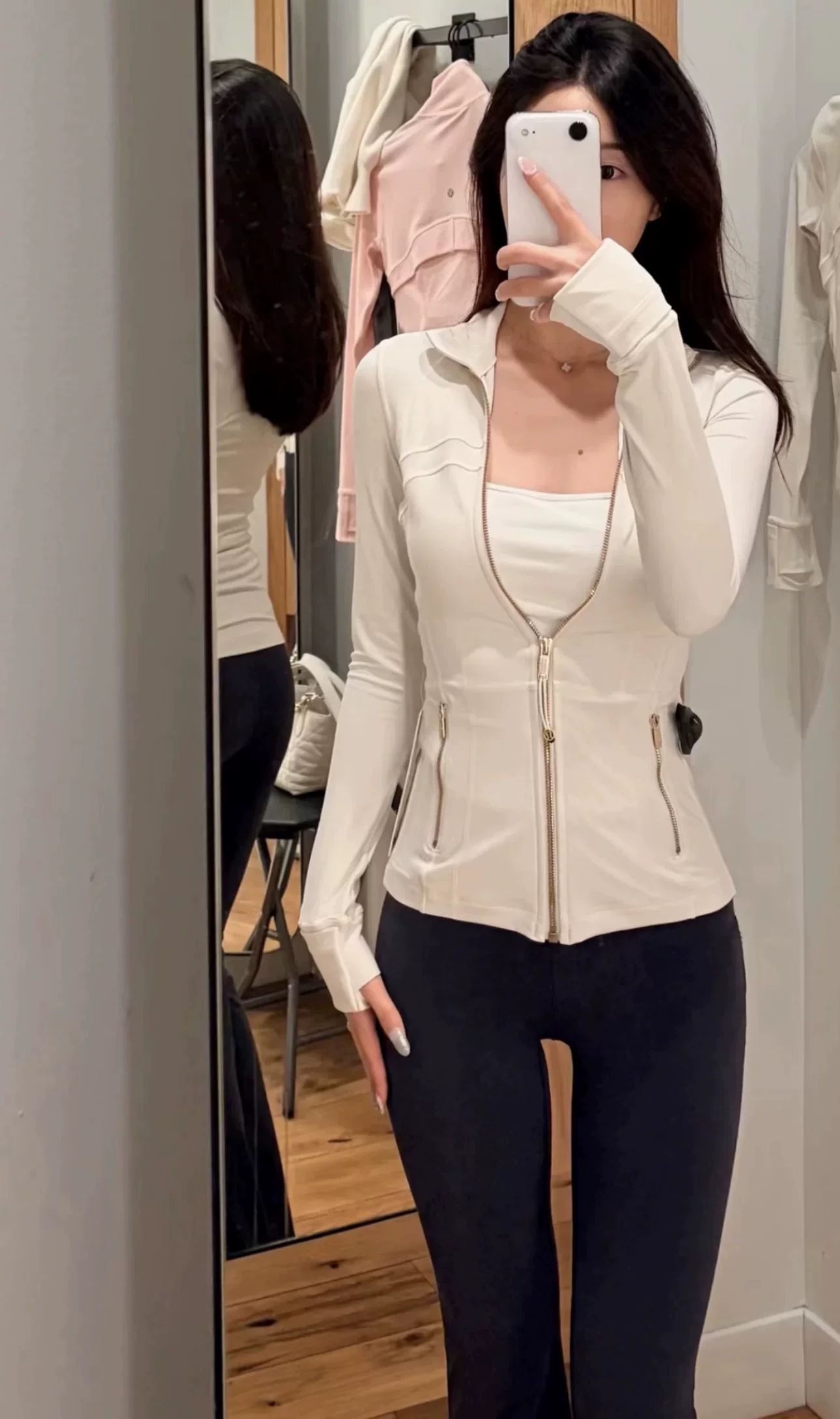 Jacket (Jessie Canada) Lululemon Define Nulu, fitted full-zip long sleeve, multiple colors/sizes