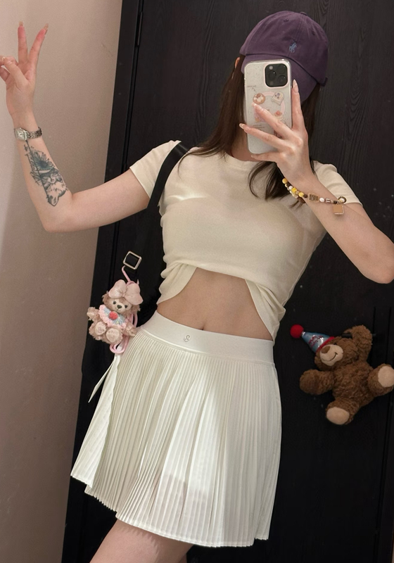 Jesse Canada Genuine Product Direct Mail Lululemon Repleat Hr Skirt High-Waisted Skirt