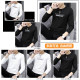 Modal men's long-sleeved t-shirt white spring and autumn trend inner bottoming shirt round neck autumn small shirt autumn clothes
