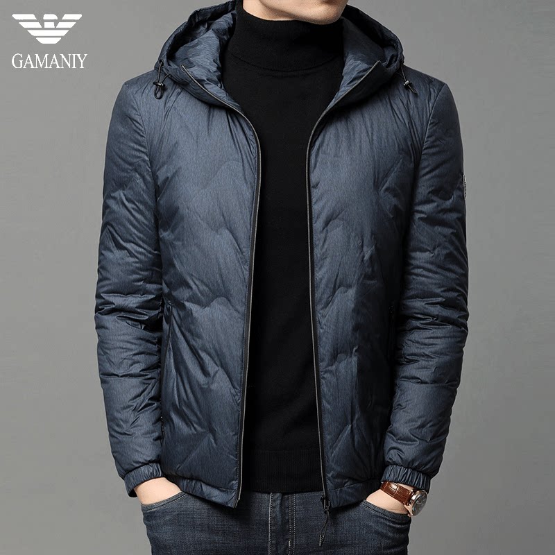 Chiyamanian down clothes Men's short section Lianhood Korean version Trend 2020 new men's winter men's clothing jacket