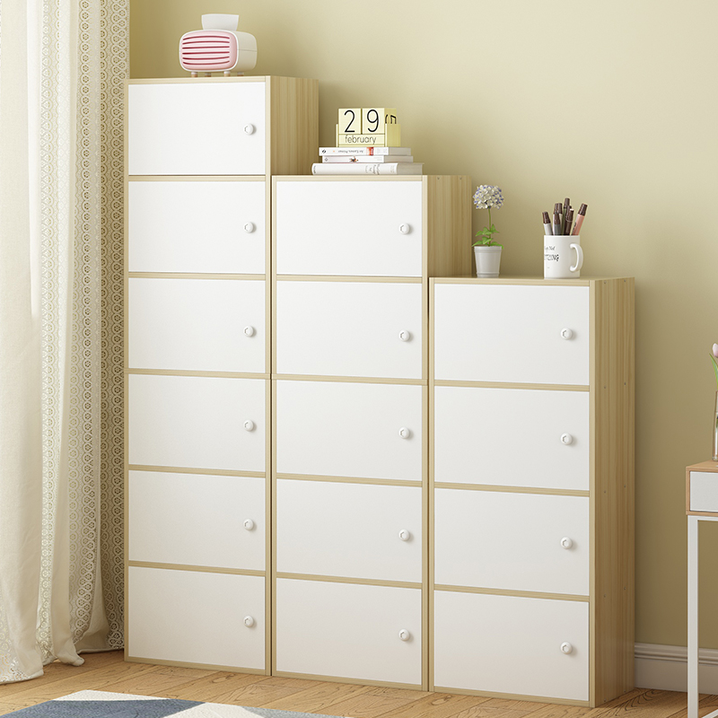 Simple Bookcase Bookcase Combination Provincial Space Landing Cabinet Home Bookcase Home Bookcase With Door Stairs Lower Holding Cabinet