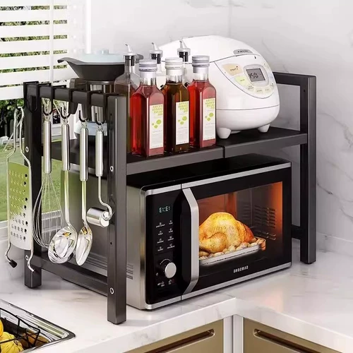 Полка для микроволновой печи, кухонная полка для рисоварки, бытовая столешница, духовка, настольная многослойная рисоварка для хранения артефактов