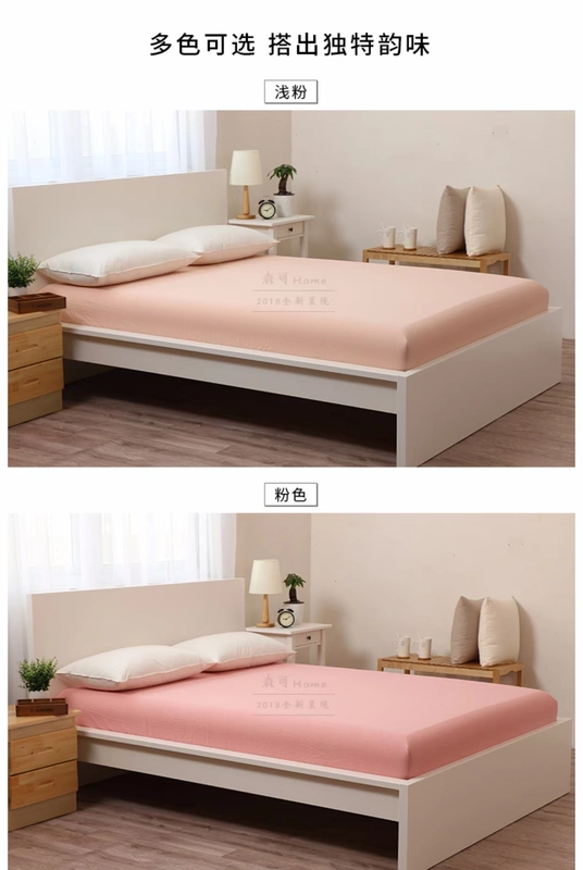 Giường cotton không in kiểu Nhật Japanese Khăn trải giường bằng vải cotton trải giường / chiếc duy nhất 	ga chun trải giường 2mx2m2	