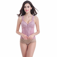 Phụ nữ mới thép không có khóa kéo phía trước khóa trước thân dài định hình áo ngực trước cúp ngực mềm làm đẹp lưng cotton co giãn hàng đầu - Corset áo ren định hình