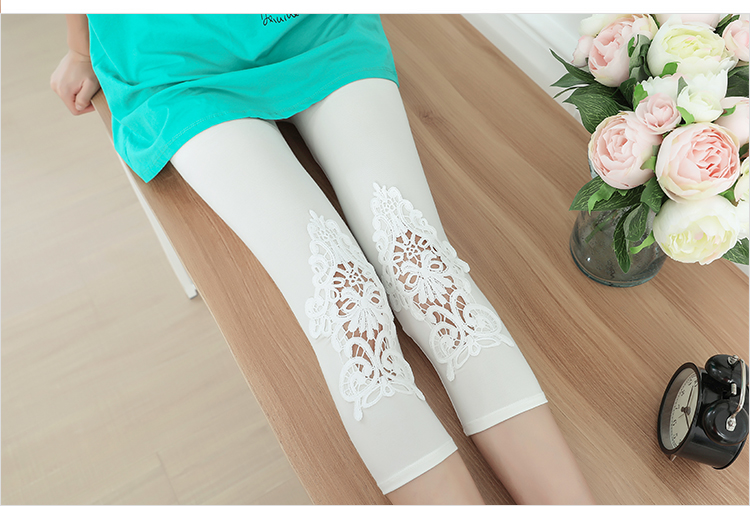 Phương thức cắt quần nữ mùa hè 2018 mới của Hàn Quốc phiên bản của phần mỏng xà cạp stretch mỏng kích thước lớn chất béo mm quần 7 quần váy ngắn