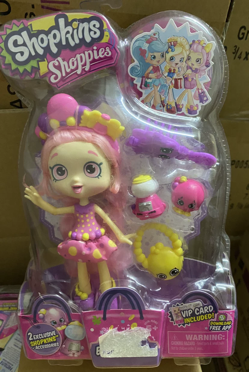 Кукла Shoppies (Shopkins) Shoppies, большая глазастая модная кукла с аксессуарами и игровым набором, 16 см