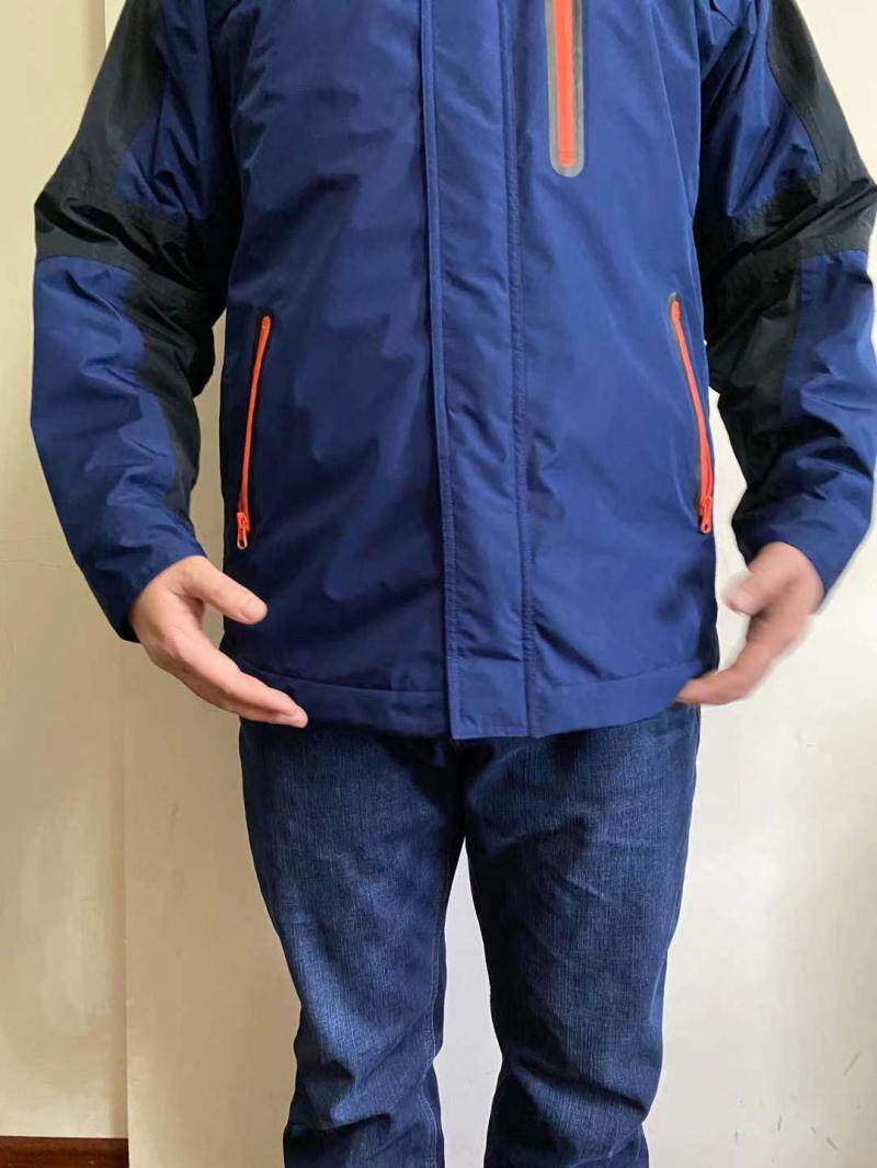 Fire Three-proof Winter Assault Clothing Flame Blue Outdoor Windproof rain-proof and cold-proof warm and velvety punching cotton clothes