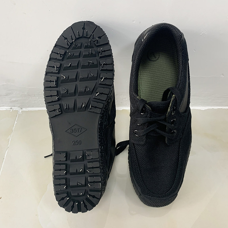 3517 factory 99 black low-top combat training shoes men's outdoor physical training rubber wear-resistant labor insurance shoes
