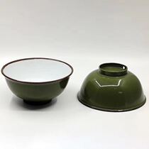 Sea 13cm enamel bowl old-fashioned enamel bowl produced in 1957 in the 50s of the last century