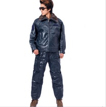 02 Winter flying leather suit New mens outdoor cold-proof and warm leather jacket winter fur collar leather jacket