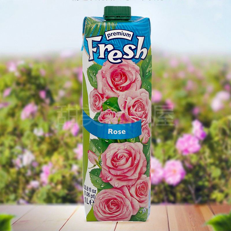 2 bottles from Bulgaria imported fresh rose juice rose water drink 1000ml