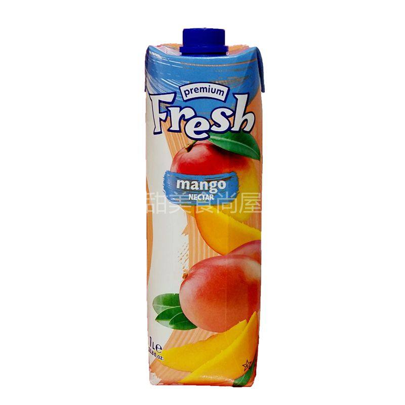 2 bottles of European original Bulgaria imported fresh fen mango fruit juice beverage 1000ml
