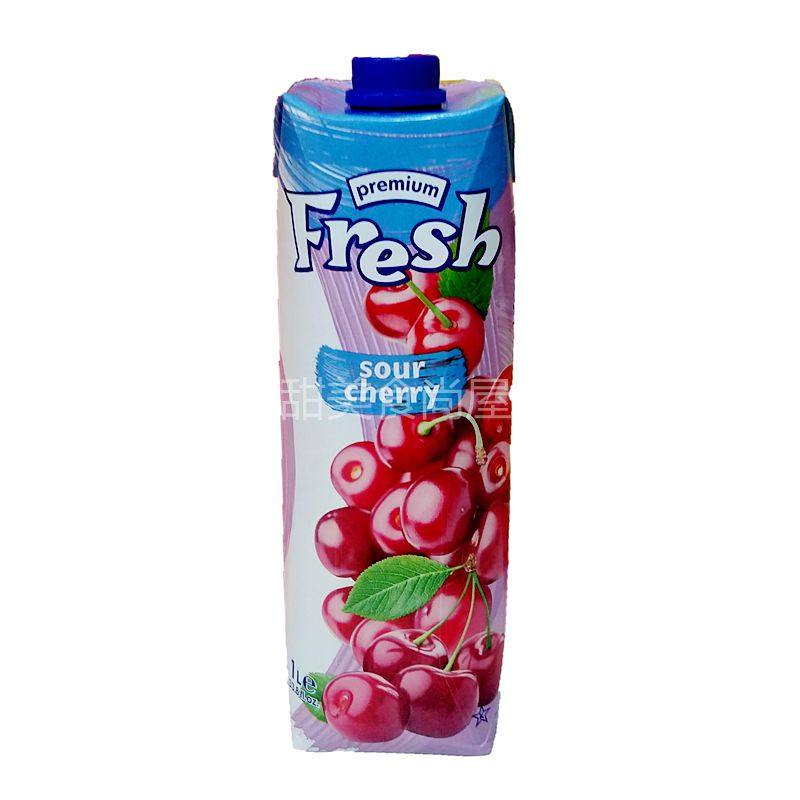2 bottles from European original Bulgaria imported fresh fen cherry juice beverage 1000ml