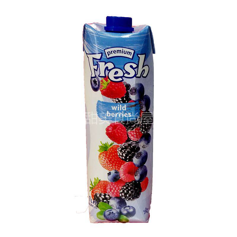 2 bottles of European original Bulgaria imported fresh fen wilberry juice beverage 1000ml