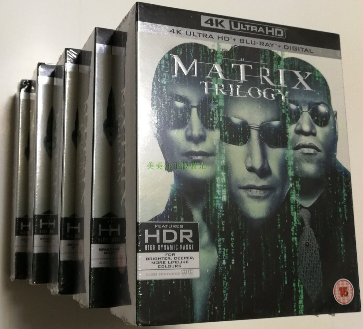 Spot genuine The Matrix Black Guest Empire 1-3 4K UHD 9 disc BD100 Chinese character UK blue light