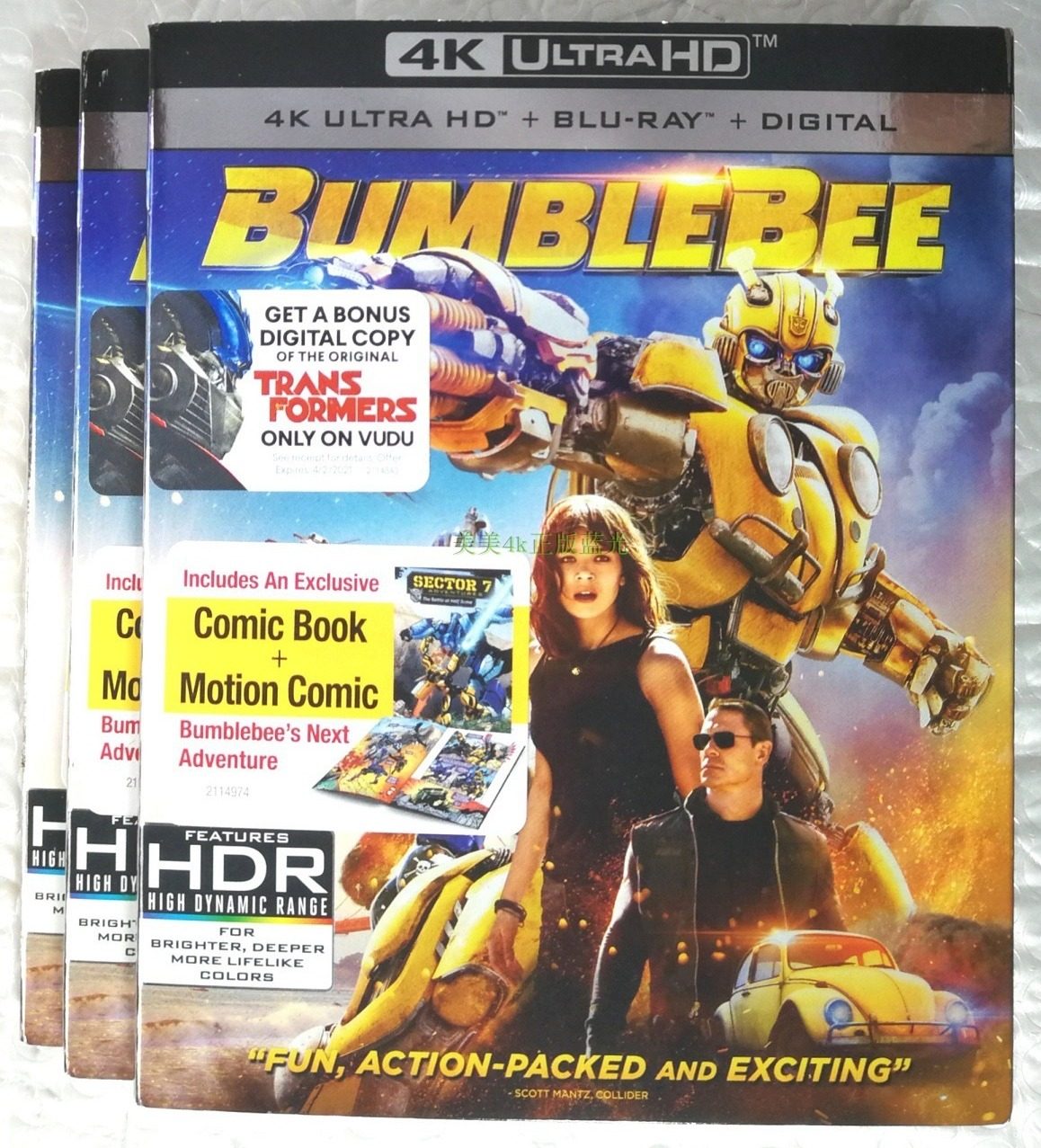 Spot genuine Blu-ray Bumblebee Transformers Legend Bumblebee 4K UHD disc Medium word US album