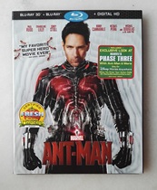 Spot genuine Blu-ray Ant-Man 3D 3D 2D 2BD 2BD Region Inword 7 1 preliminary version of paper sleeve