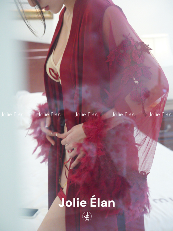 Jolieelan·Moonlight Goddess·French-Style Sexy and Elegant Lace Embroidered Feather Long Nightgown Loungewear Jolieelan·Moonlight Goddess·French-Style Sexy and Elegant Lace Embroidered Feather Long Nightgown Loungewear