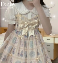 Original~Moonlight Lolita shirt Japanese style jk uniform doll collar sweet long sleeve short sleeve inner wear