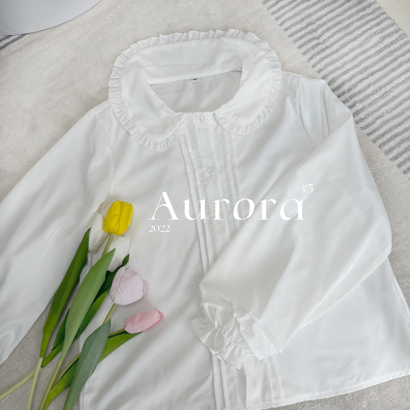 Japanese soft girl jk Lolita basic model lace cute all-match inner top long-sleeved shirt female autumn and winter