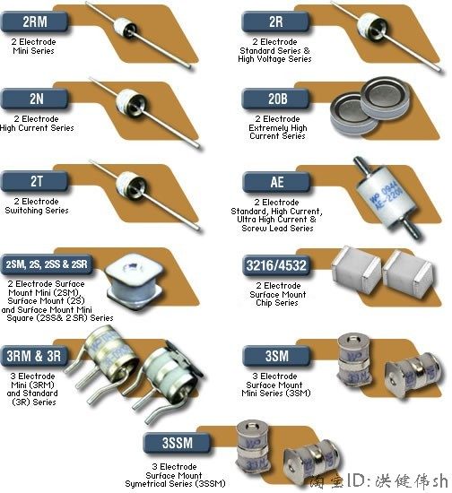 B3D090L-C 3R-90V 7 6X5X5mm GDT signal with ceramic gas discharge tube variety