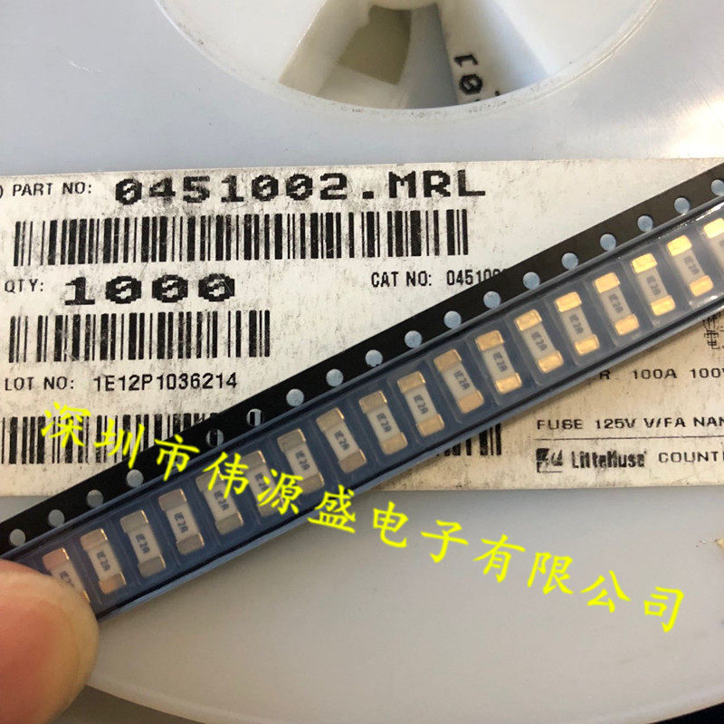 0451 0451 062MRL 0062 A 62MA LF 1808 2410 125V patch disposable fuse