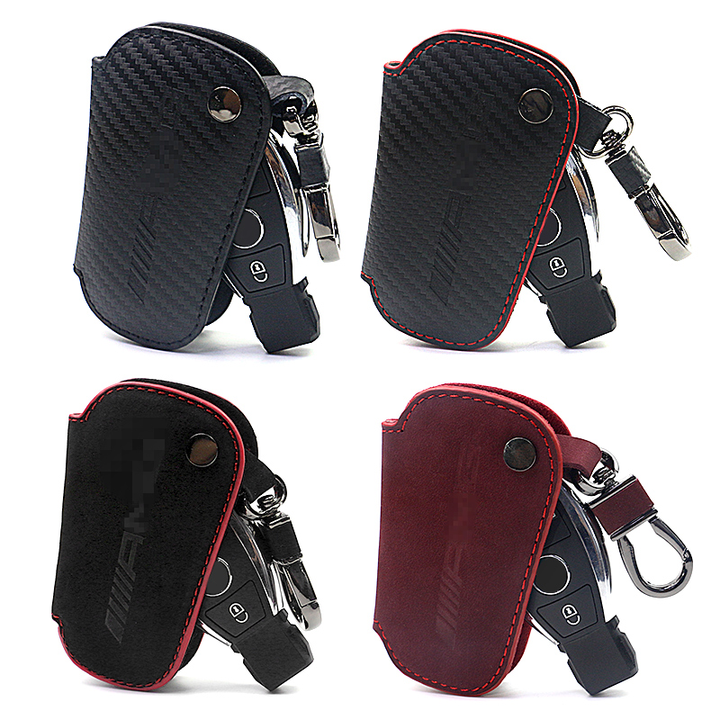 For Mercedes C180L200L GLC260 AMG key case leather GLK GLA CLS grade key case