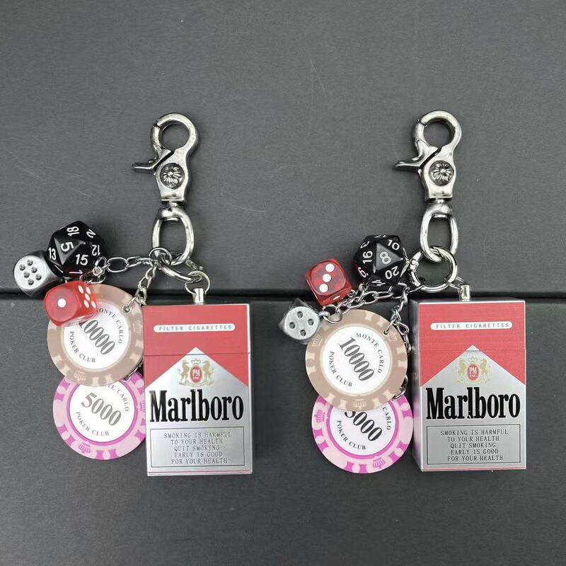 Cgyyds Marlboro Pendant Pants Chain Portable Ashtray Keychain Bag Hanger