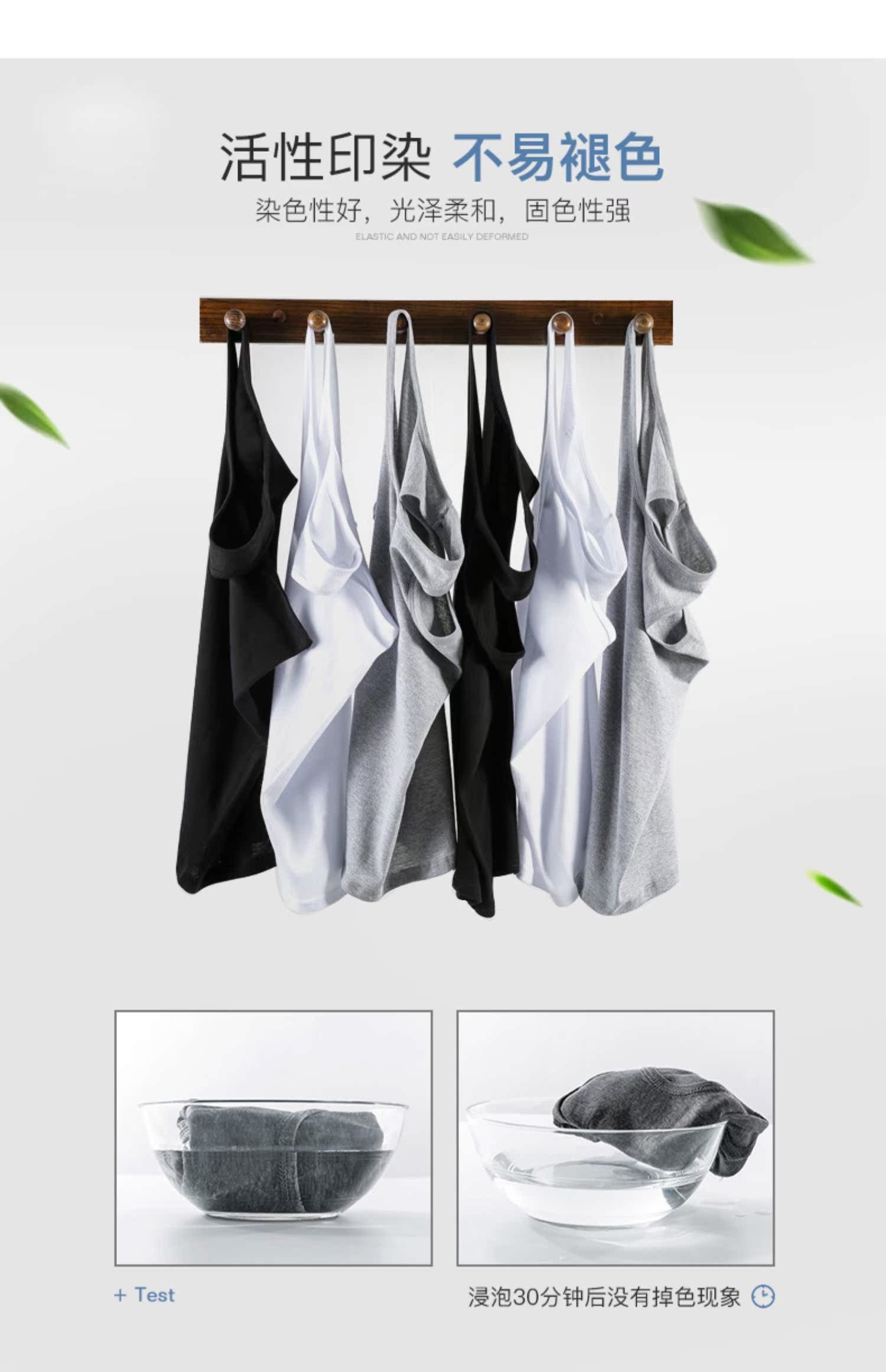 Áo thun cotton nam cộng với phân bón XL Chất liệu cotton thấm mồ hôi mùa hè lỏng lẻo màu áo thể thao nam - Áo vest cotton áo ba lỗ tập gym nam