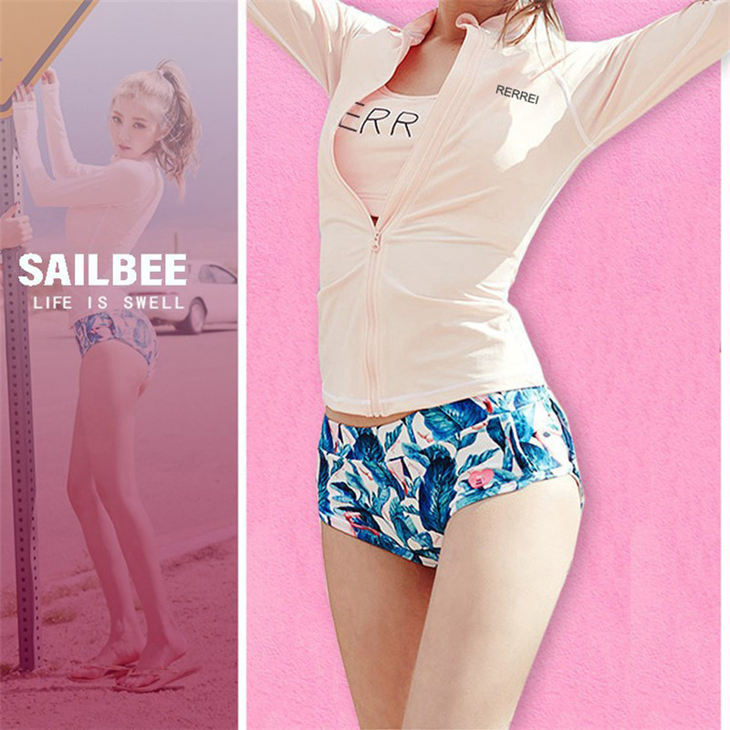 Long sleeve swimsuit women sun - proof 2022 bubble skinny swimming suit snorkeling jellyfish conservative surfing suit