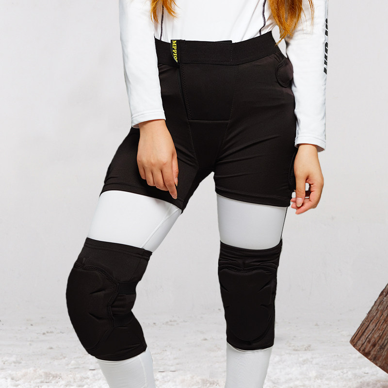 Ski Kneecap Hip Care Hip Wearing Ass Cushion Veneer Double Board Anti-Fall Pants Ice Skating Skateboard Wheel Slip Crashworthy Fart Mat Protection
