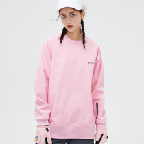 womens fashionable single-bladed fleece thermal windproof and breathable ski jacket mens double-bladed pullover hoodie patchwork hoodie