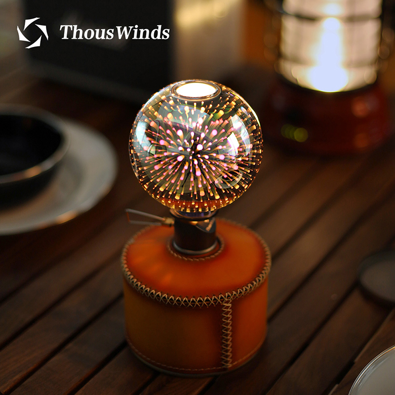 Thous Winds outdoor gas lamps 3D Fireworks glass hoods Snow Peak BRS Gas lampshade glass hoods