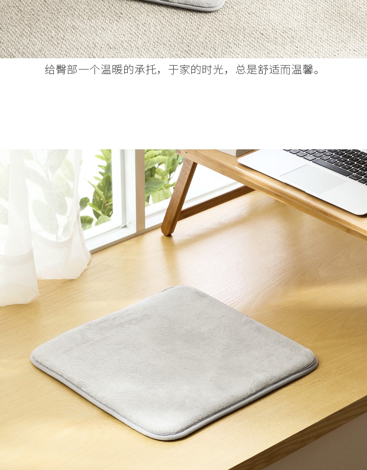 Đệm đơn giản màu san hô lông cừu ghế đệm nhà sofa đơn giản phân mềm đệm 65177 nệm ngồi ghế gỗ