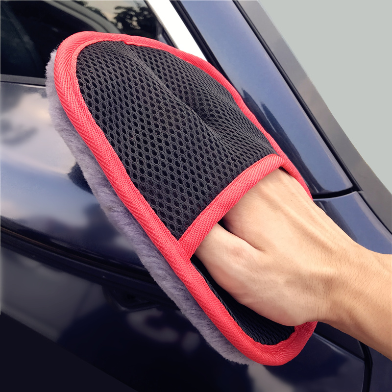 Car Wash Wool Gloves Goat Plush Wipe Car Gloves Car Beauty Supplies Brushed Car Wash Exclusive Pure Wool Gloves Suede