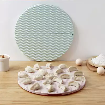 Household foldable dumpling curtain Plastic single-layer cover pad Dumpling placemat cover curtain cover pad thickened dumpling tray