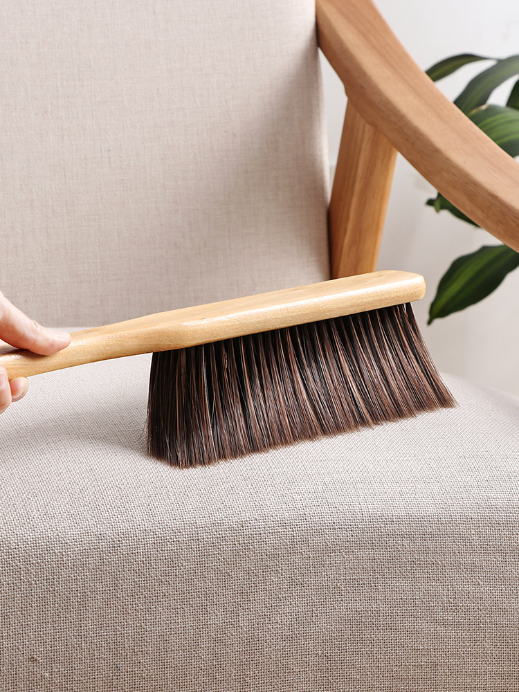 Household solid wood soft brush bed brush Bedroom bed long handle dust removal cleaning brush Bedroom ash removal broom cleaning brush