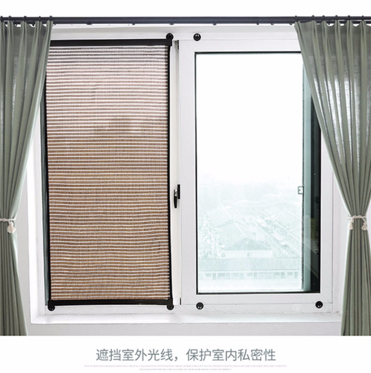 Phòng ngủ rèm cửa chống nắng rèm cửa rèm rèm che nắng ban công phòng khách cửa sổ rèm cuốn rèm - Phụ kiện rèm cửa nơi bán thanh treo rèm cửa