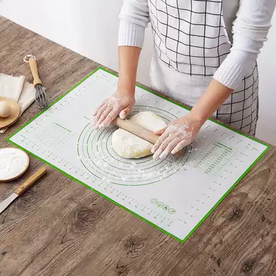 Large kneading mat Kitchen silicone chopping board Baking tool panel mat and noodle mat with scale non-slip rolling mat