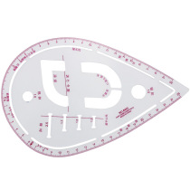 Multifunctional sleeve cage ruler button positioning proofing ruler pocket collar collar tracing ruler 6403