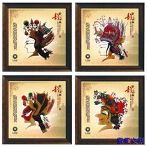 Xian shadow play ornaments handicrafts Peking Opera face makeup net ugly decorative painting customer meeting foreigners