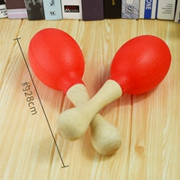 Пластиковая ручка, красный маракас для влюбленных