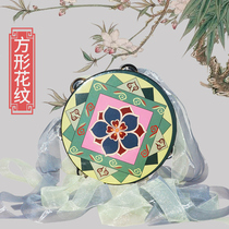 Tambourine Dunhuang Xinjiang folk dance ribbon hand drum childrens kindergarten teaching aids hand bell Orff musical instrument