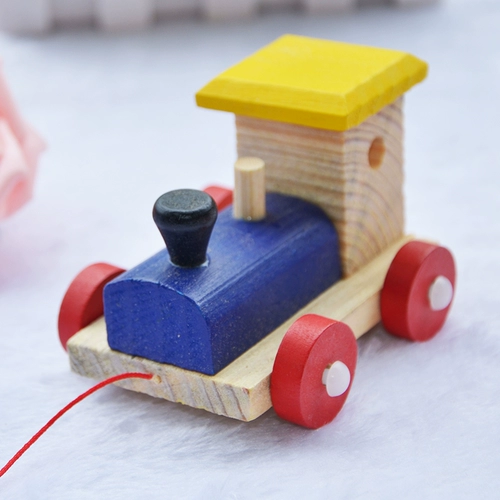 Игрушка для раннего возраста, поезд, игрушечная машина на шнурке со шнуром, 2 лет