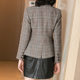 Yalibao Plaid Woolen Suit Jacket ຂອງແມ່ຍິງປີ 2020 ລະດູໃບໄມ້ຫຼົ່ນແລະລະດູຫນາວ Retro ຍອດນິຍົມທາງອິນເຕີເນັດທີ່ມີຊື່ສຽງໃນຊຸດສັ້ນກະທັດຮັດເຫມາະກັບຄົນອັບເດດ: