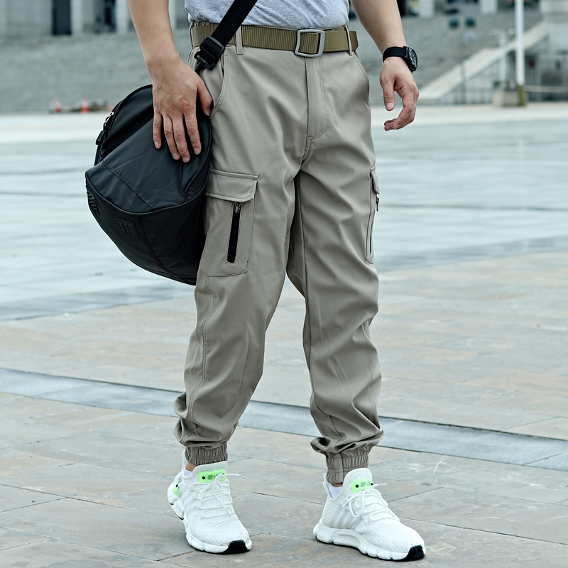 Outdoor overalls, men's tactical pants, army fans, slim-fit color pants, leggings, special forces pants, trend all-match small pants